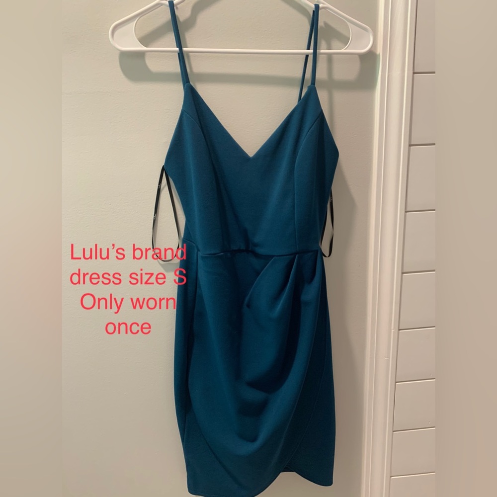 Lulu’s brand teal mini dress